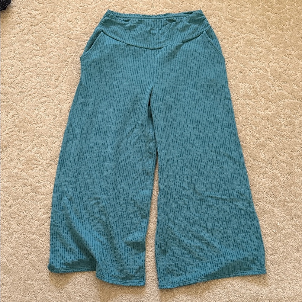 Toad&Co Wide Leg Pants in Teal